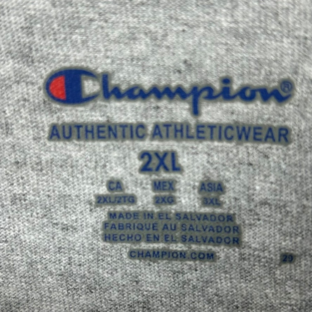 Champion Oklahoma University‎ OU Sooners Shirt Unisex 2XL Gray Short Sleeve - Picture 9 of 9